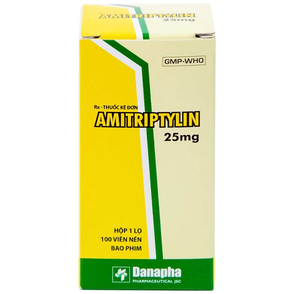 Hình ảnh Thuốc Amitriptylin 25mg Danapha điều trị trầm cảm (100 viên)