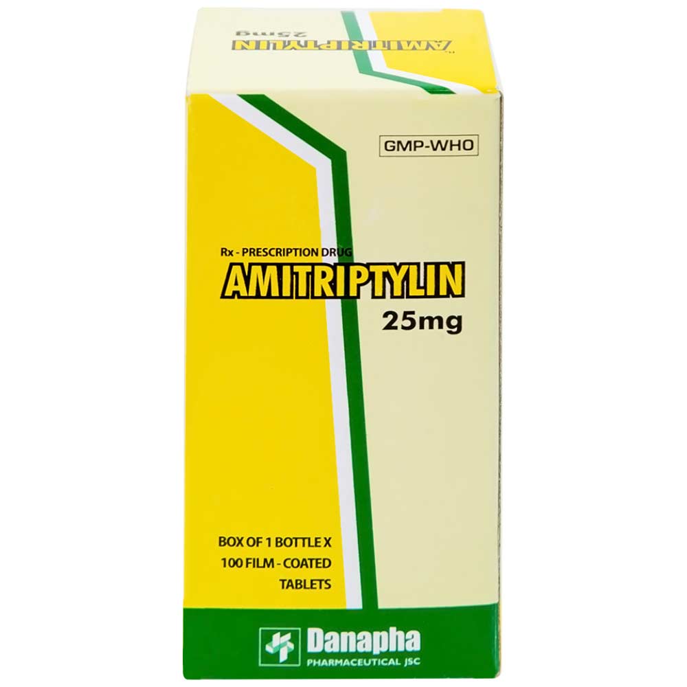 Hình ảnh Thuốc Amitriptylin 25mg Danapha điều trị trầm cảm (100 viên)