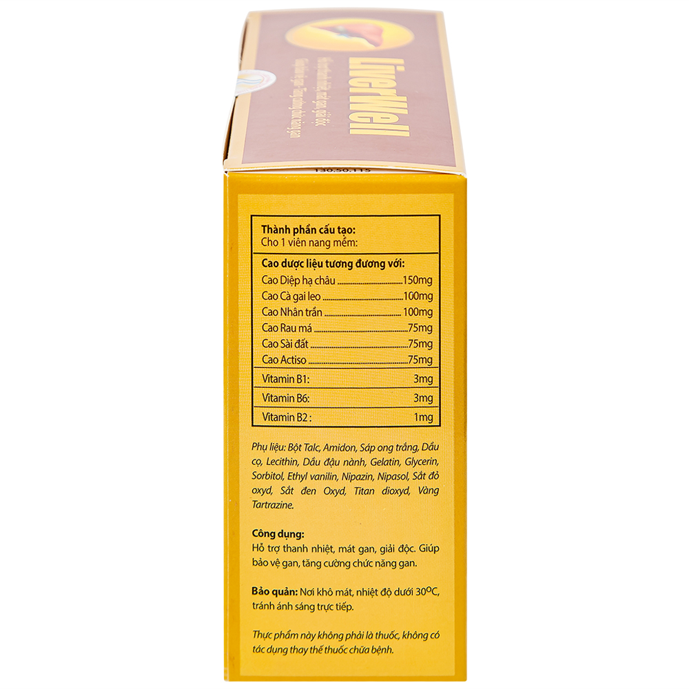 Hình ảnh Viên uống LiverWell Navi hỗ trợ thanh nhiệt, mát gan, giải độc (12 vỉ x 5 viên)