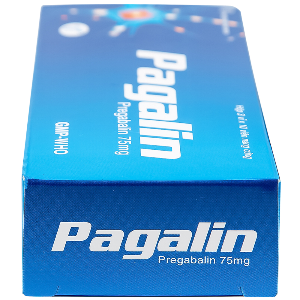 Hình ảnh Viên nang cứng Pagalin 75mg Trường Thọ điều trị đau thần kinh, động kinh (3 vỉ x 10 viên)
