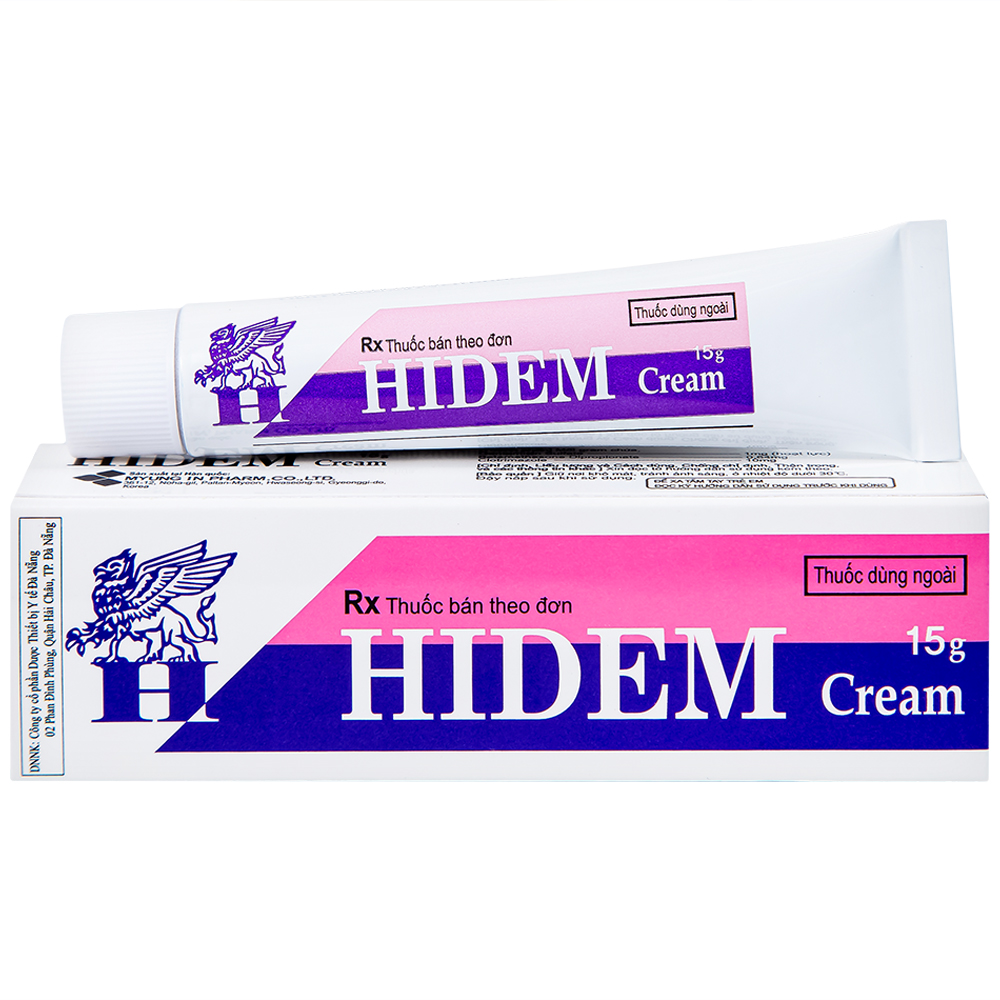 Hình ảnh Kem bôi Hidem Cream điều trị viêm da dị ứng, hăm da (15g)