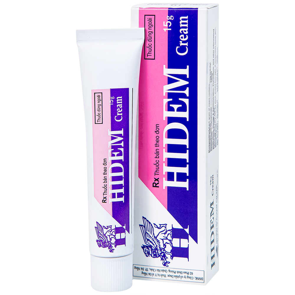 Hình ảnh Kem bôi Hidem Cream điều trị viêm da dị ứng, hăm da (15g)