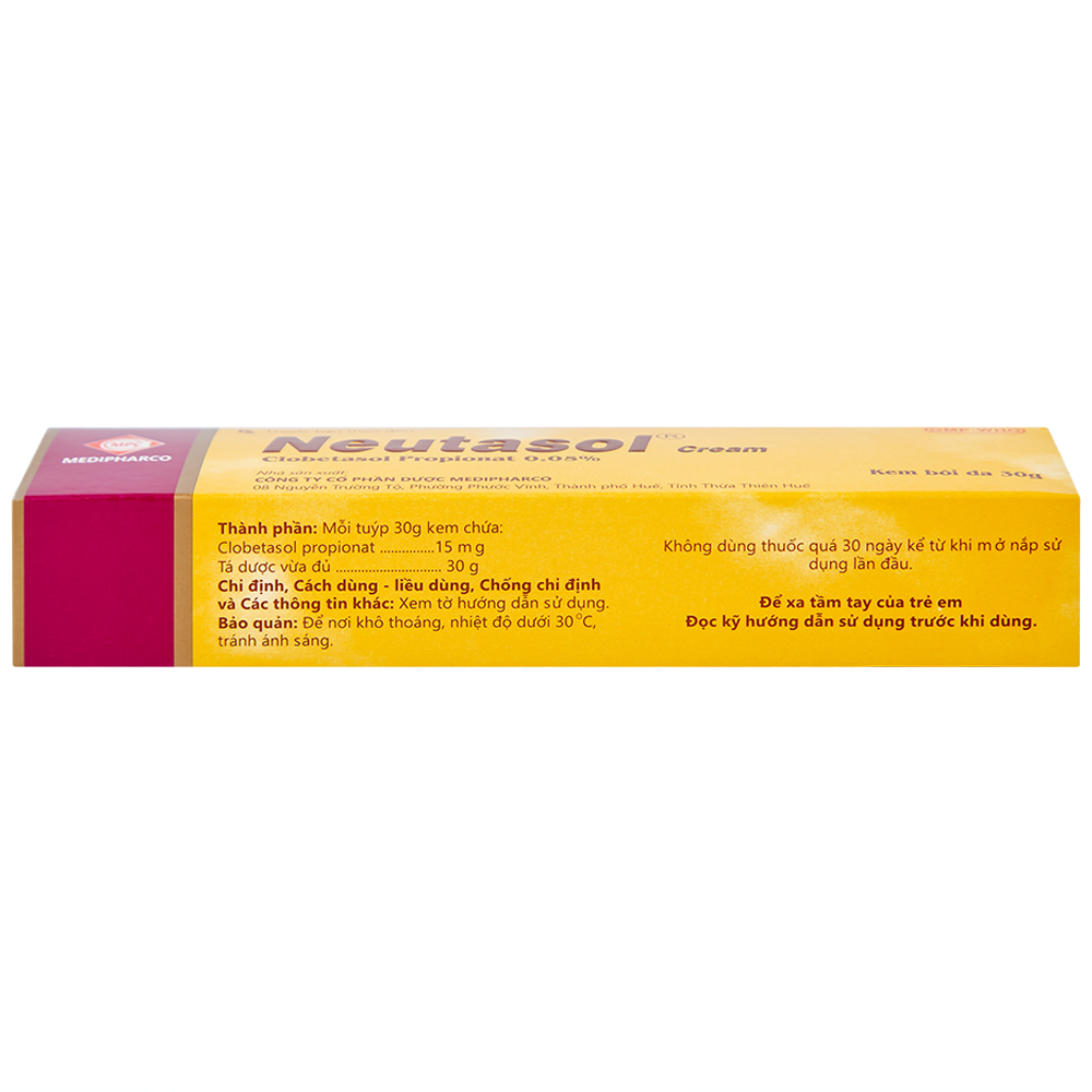 Hình ảnh Kem bôi da Neutasol Medipharco điều trị chàm, liken, vảy nến, lupus ban đỏ (30g)