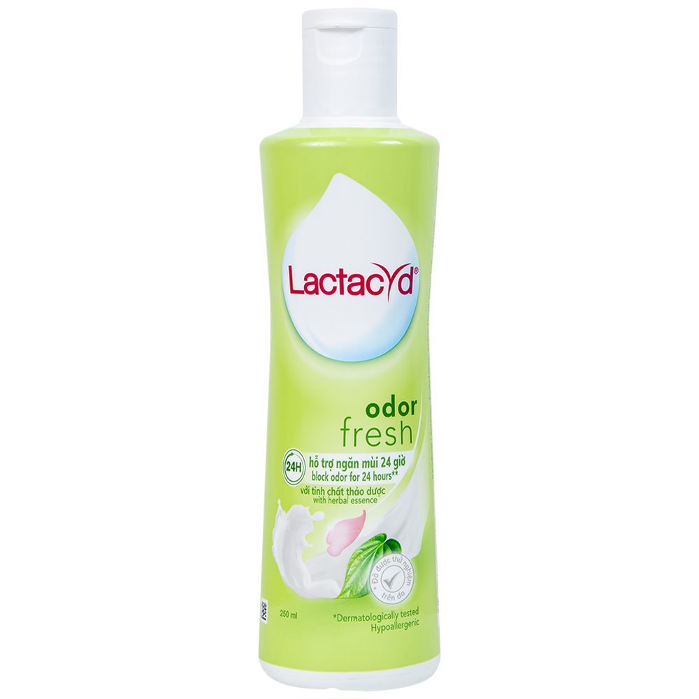 Dung dịch vệ sinh phụ nữ Lactacyd Odor Fresh Sanofi hỗ trợ bảo vệ và ngăn mùi khó chịu (250ml)