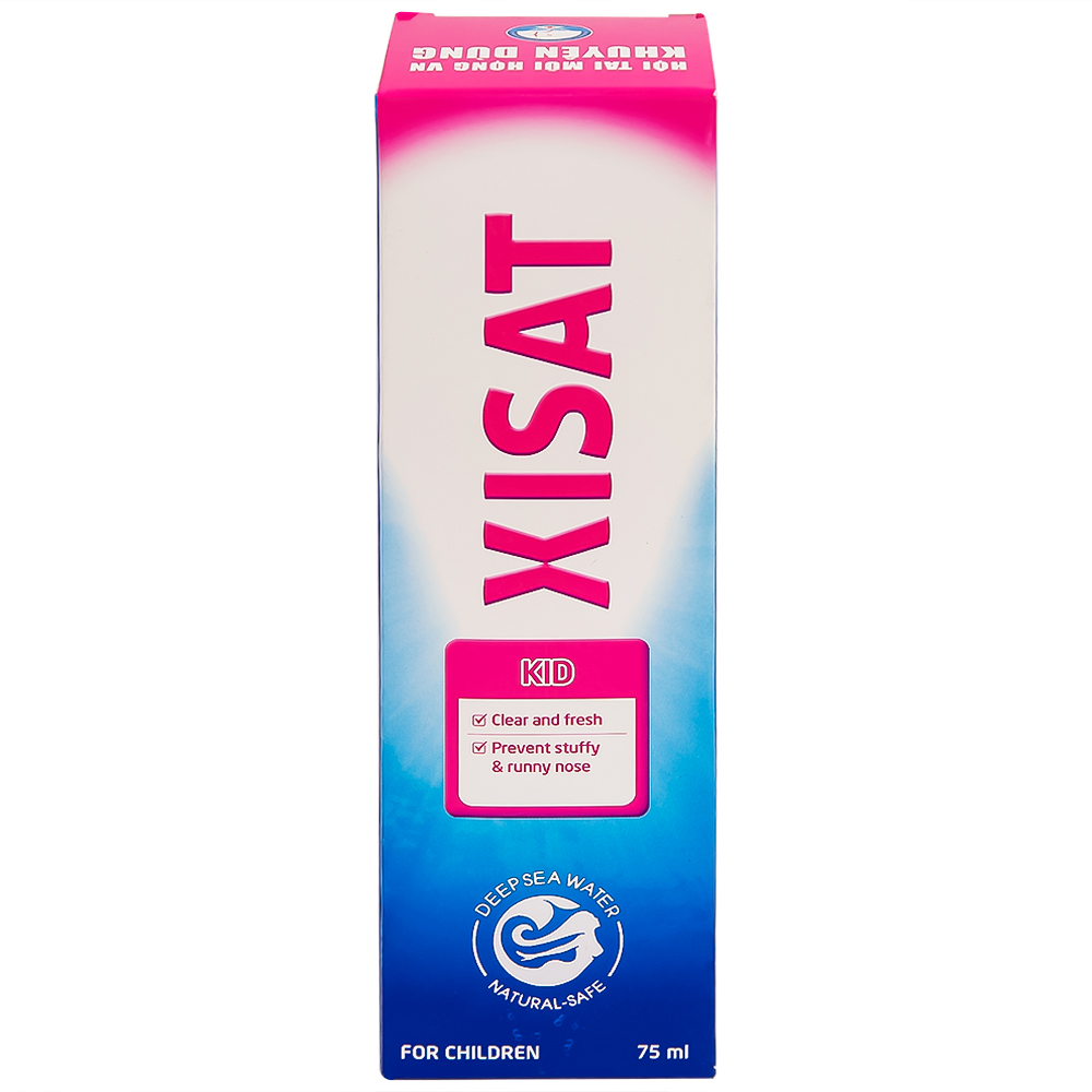 Hình ảnh Xịt mũi nước biển sâu Xisat 75ml xịt sạch thông mũi dùng cho trẻ em