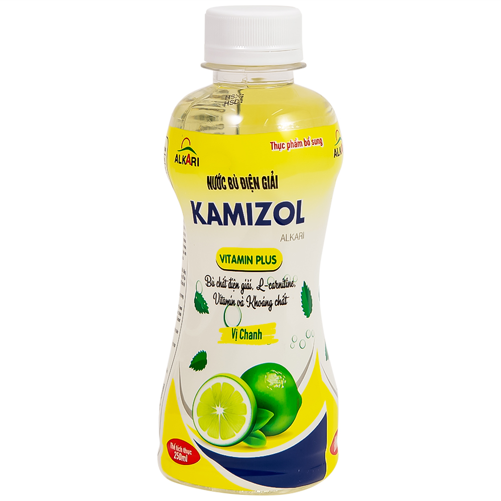 Nước bù điện giải Kamizol vị chanh hỗ trợ giải nhiệt, tăng cường đề kháng (250ml)