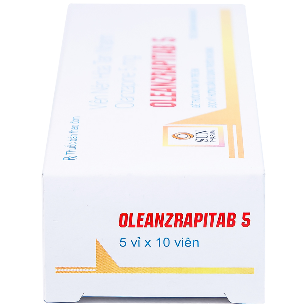 Hình ảnh Viên nén Oleanzrapitab 5 Sun Pharma điều trị bệnh tâm thần phân liệt (5 vỉ x 10 viên)