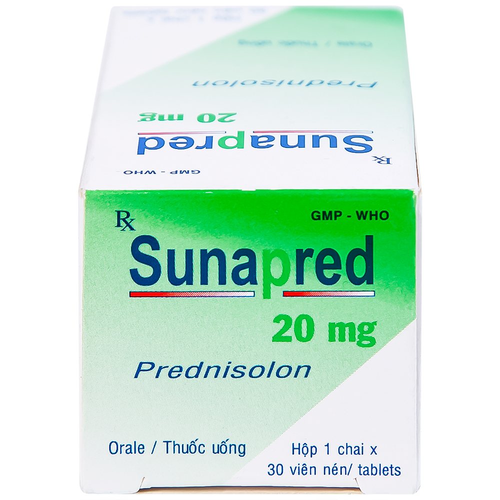 Hình ảnh Thuốc Sunapred 20mg Donaipharm chống viêm, chống dị ứng (30 viên)