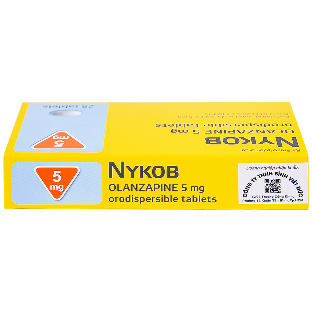 Hình ảnh Viên nén Nykob 5mg Genepharm SA điều trị tâm thần phân liệt (4 vỉ x 7 viên)