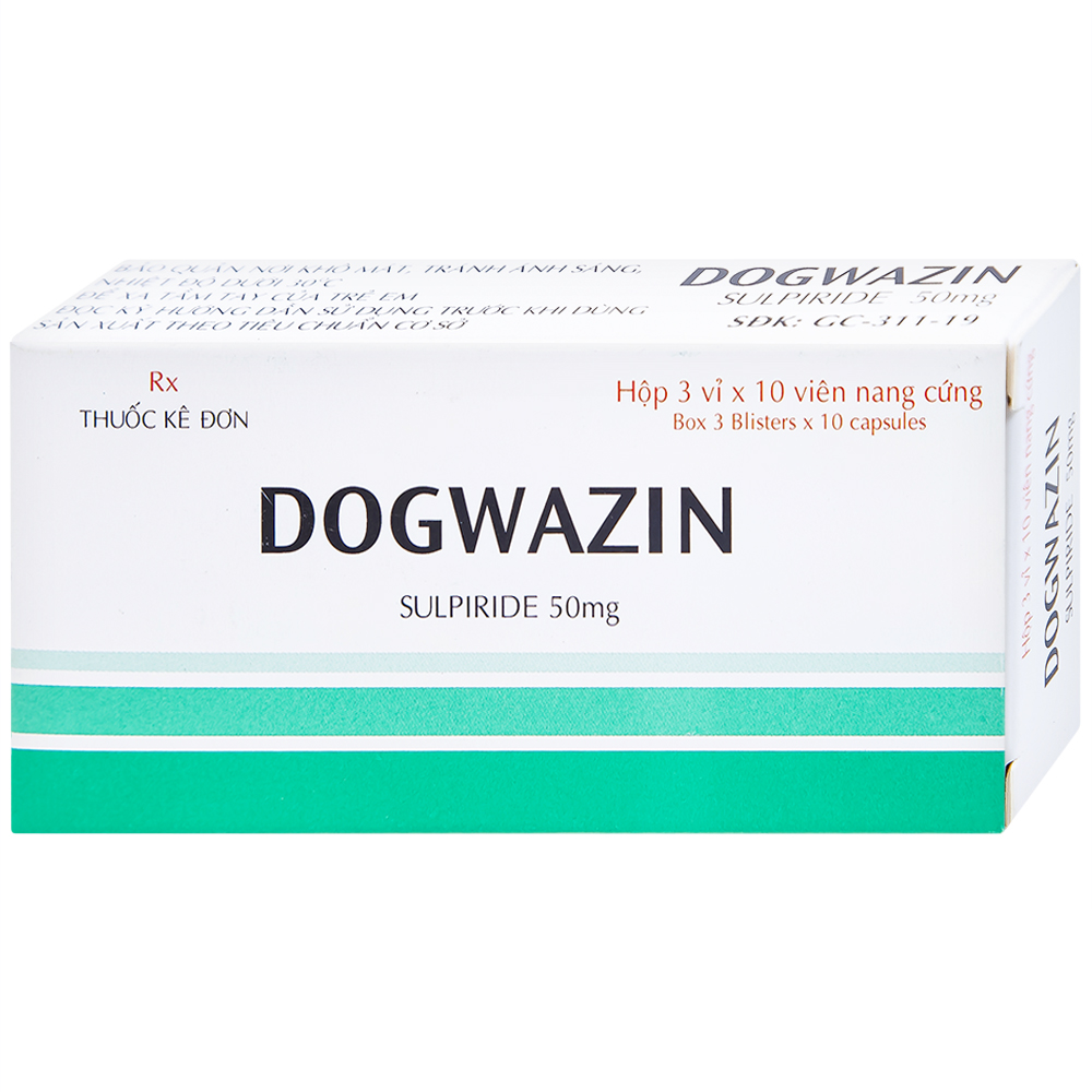 Hình ảnh Thuốc Dogwazin Thành Nam điều trị các triệu chứng lo âu, rối loạn hành vi nặng (3 vỉ x 10 viên)