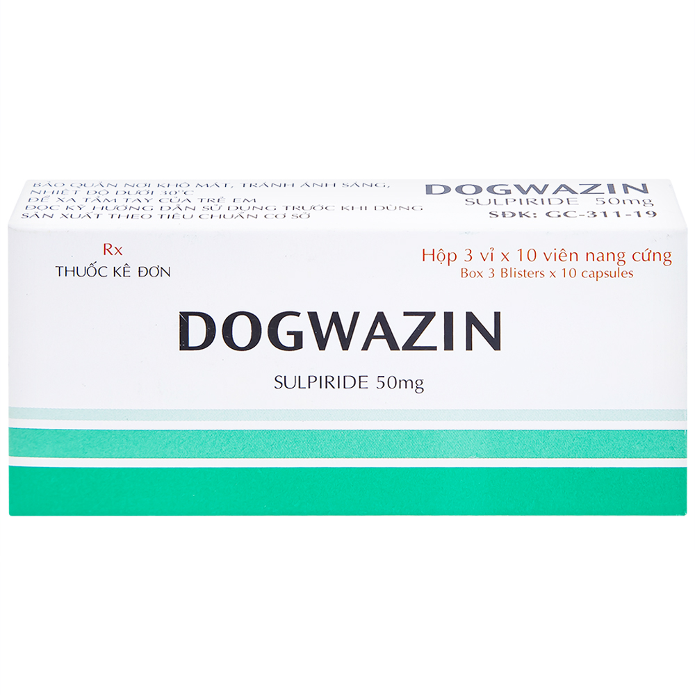 Hình ảnh Thuốc Dogwazin Thành Nam điều trị các triệu chứng lo âu, rối loạn hành vi nặng (3 vỉ x 10 viên)