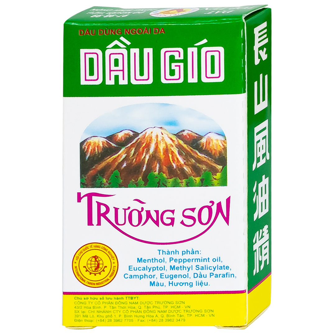Hình ảnh Dầu gió Trường Sơn 2.5ml dùng hỗ trợ trong trường hợp cảm, ho, sổ mũi, nhức đầu (20 chai)