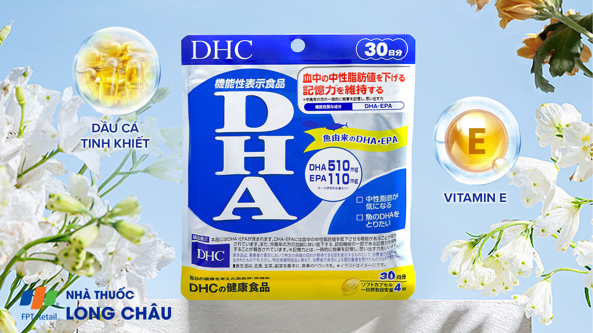 Viên uống DHC DHA bổ sung DHA, EPA, hỗ trợ giảm mỡ máu (120 viên) –  Sunrose.vn - TPCN Nhập khẩu Nhật Bản & Châu Âu