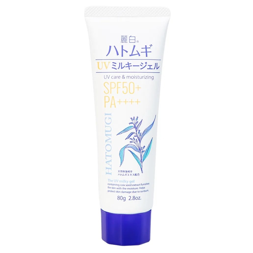 Kem chống nắng Reihaku Hatomugi Uv Milky Gel SPF50+ PA++++ dưỡng ẩm và làm sáng da (80g) 1