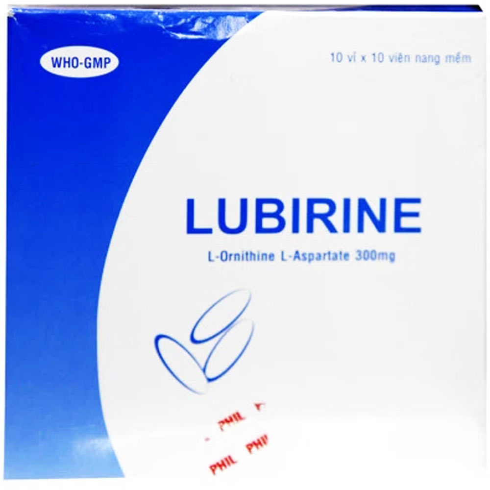 Hình ảnh Thuốc Lubirine Interpharma điều trị bệnh tăng amoni huyết, xơ gan (10 vỉ x 10 viên)