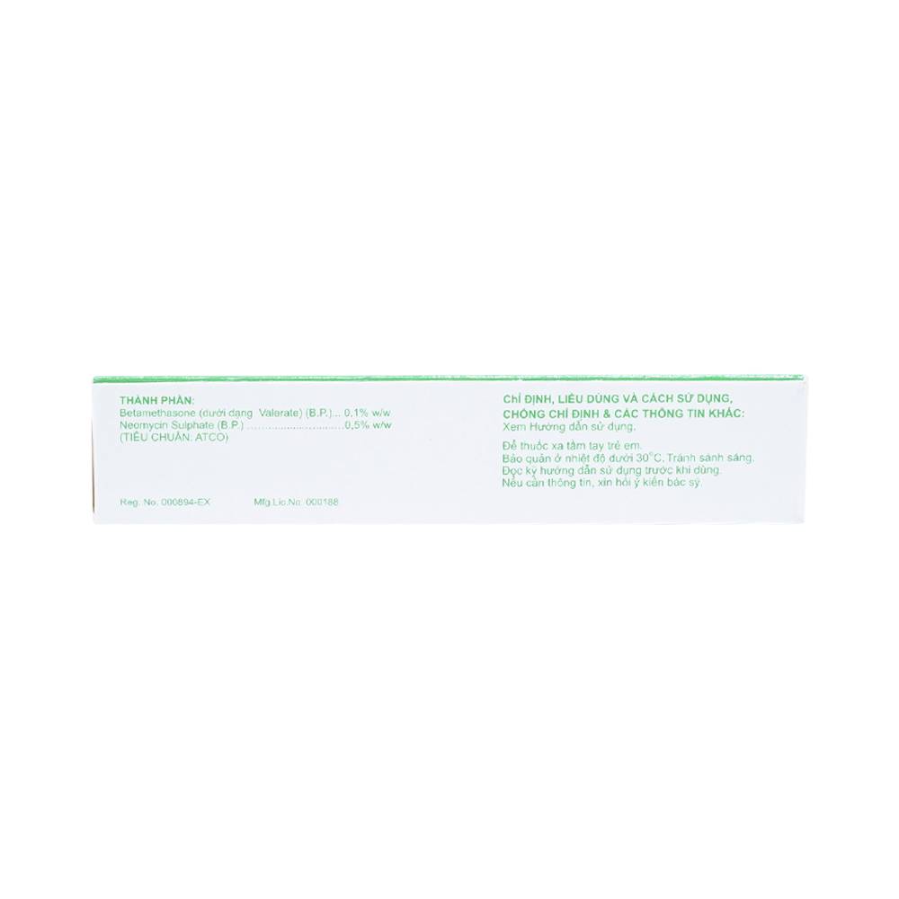 Hình ảnh Thuốc mỡ Atcobeta-N 0,1% Atco điều trị viêm da, chàm dị ứng (15g)