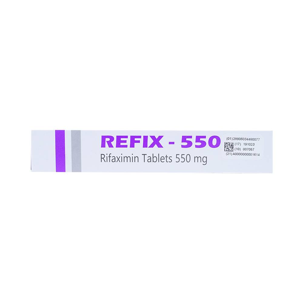 Hình ảnh Thuốc Refix - 550 Atra điều trị chứng ruột kích thích với tiêu chảy (3 vỉ x 10 viên)