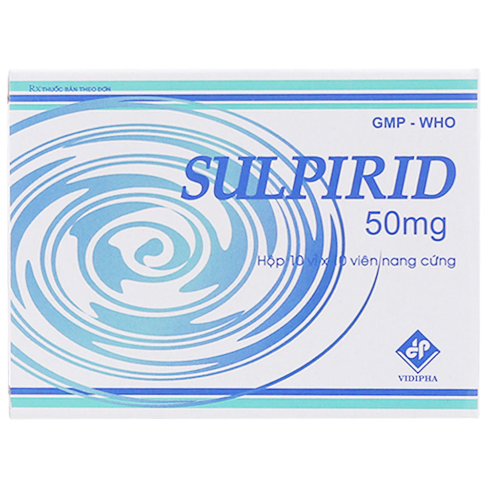 Hình ảnh Thuốc Sulpiride Vidipha điều trị chứng rối loạn tâm thần phân liệt (10 vỉ x 10 viên)
