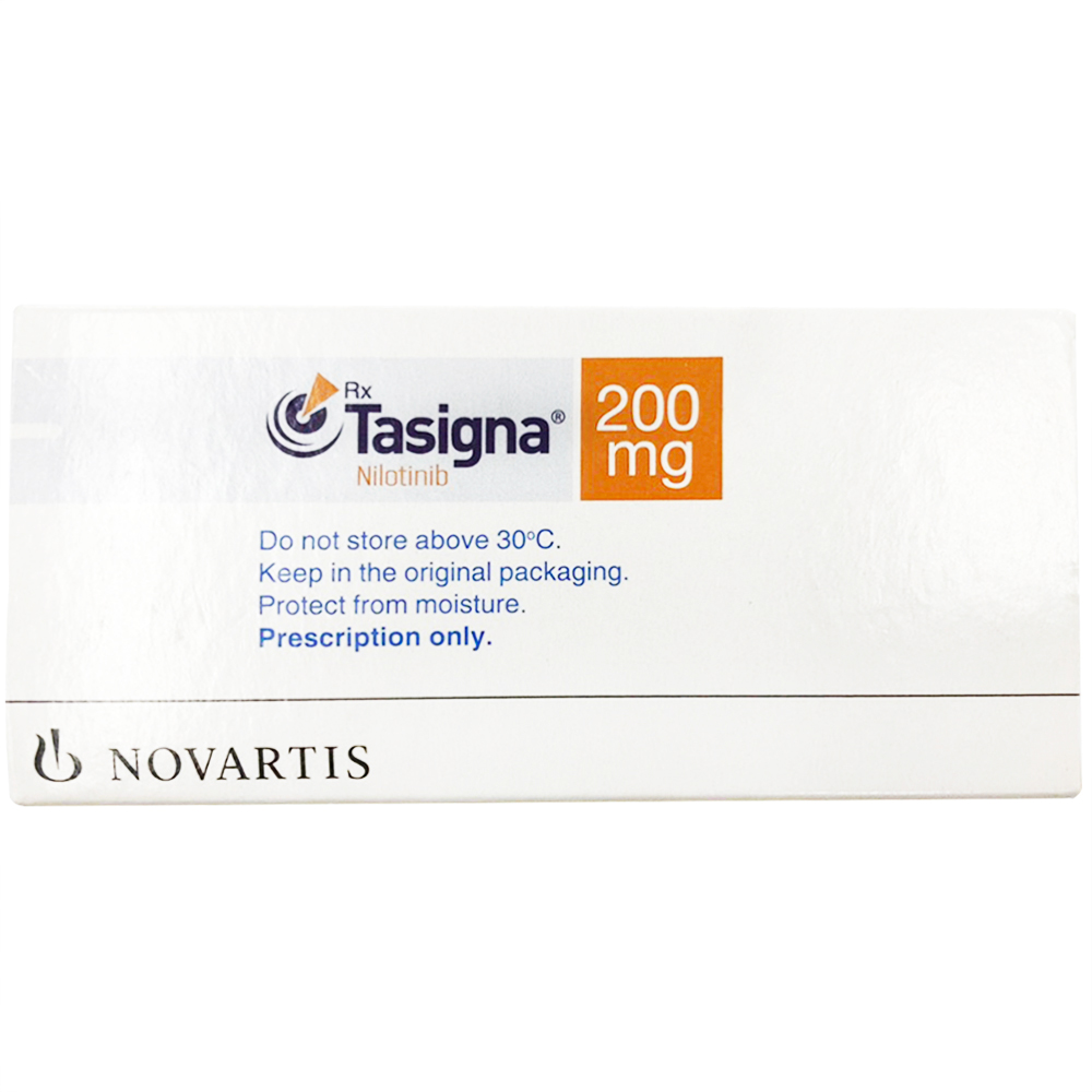 Hình ảnh Thuốc Tasigna 200mg Novartis điều trị bạch cầu tủy mạn (7 vỉ x 4 viên)
