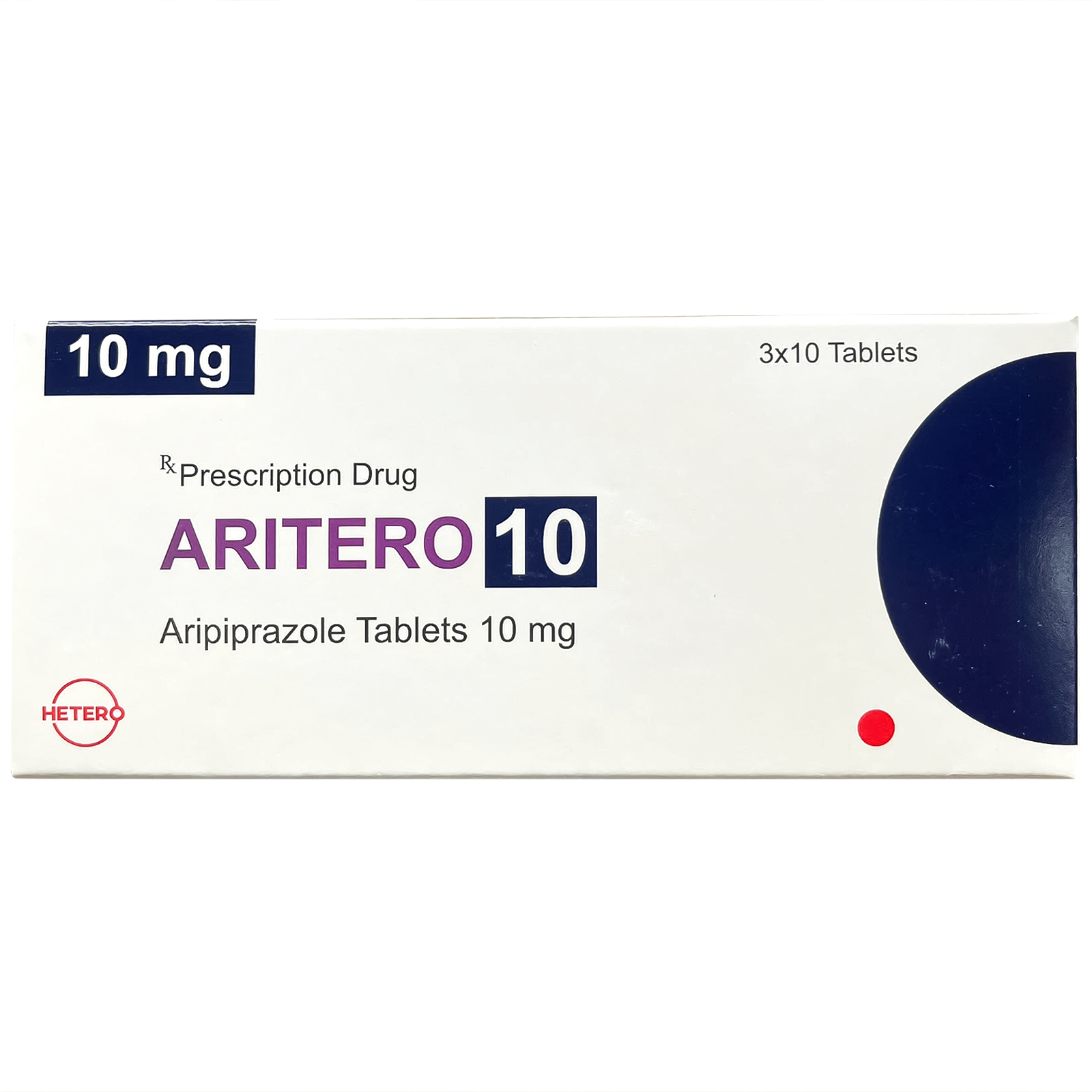 Hình ảnh Thuốc Aritero 10 Hetero điều trị tâm thần phân liệt, rối loạn lưỡng cực (3 vỉ x 10 viên)